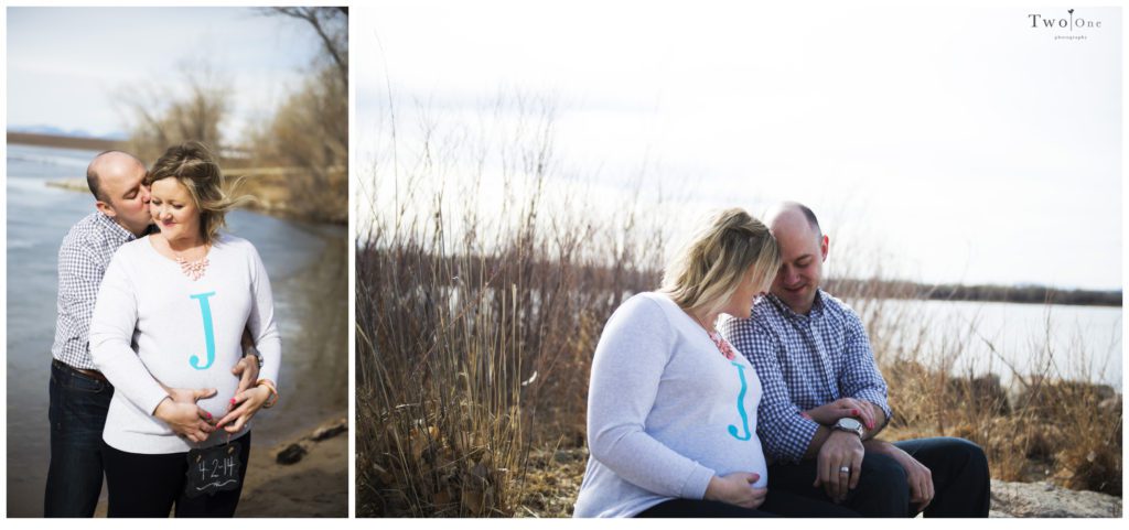 Cherry Creek Reservoir Maternity Photos in Denver Colorado