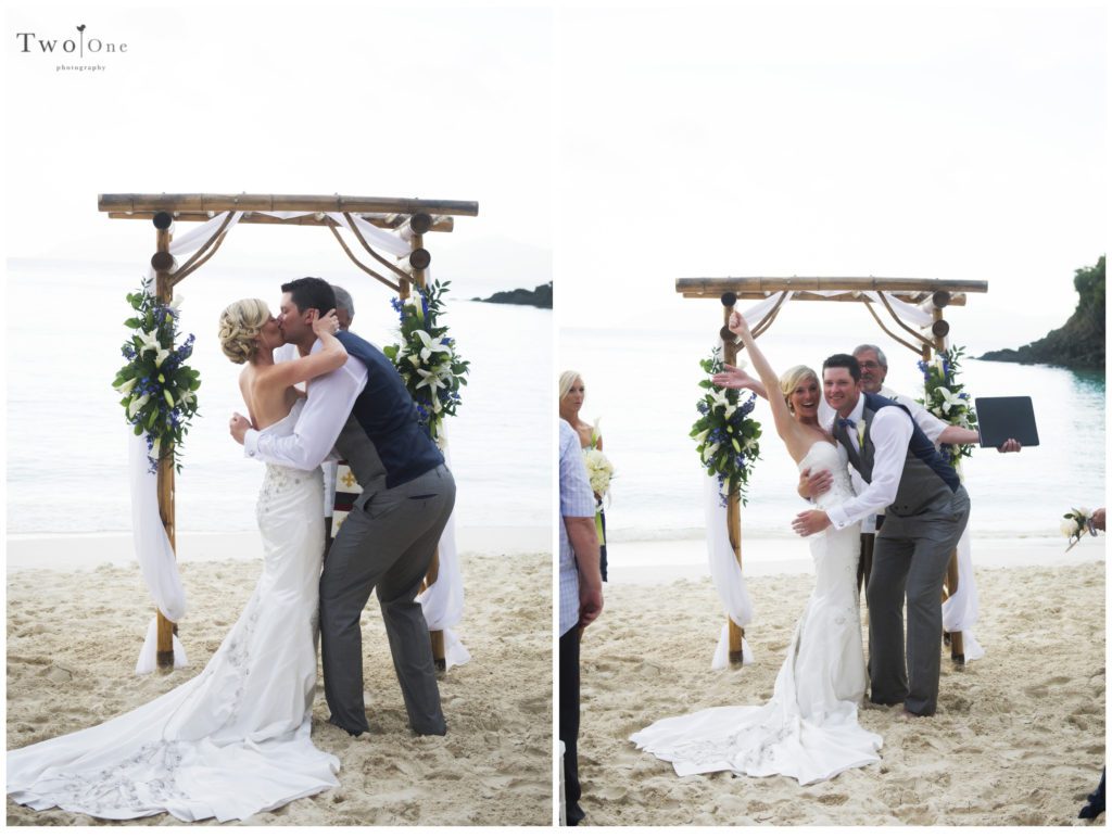 Trunk Bay Wedding St. John US Virgin Islands by Two One Photography