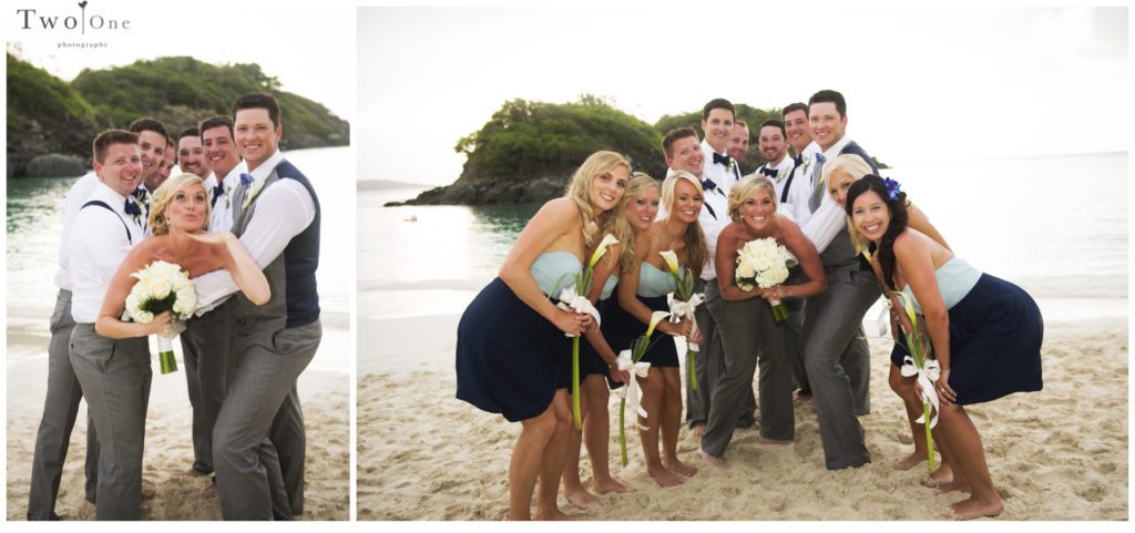 Trunk Bay Wedding St. John US Virgin Islands by Two One Photography