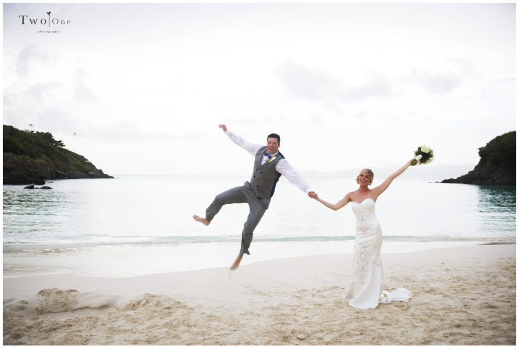Trunk Bay Wedding St. John US Virgin Islands by Two One Photography