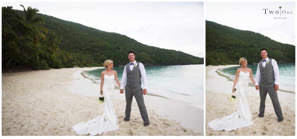 Trunk Bay Wedding St. John US Virgin Islands by Two One Photography