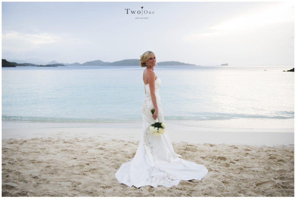 Janelle and Mick at Trunk Bay Wedding St. John US Virgin Islands