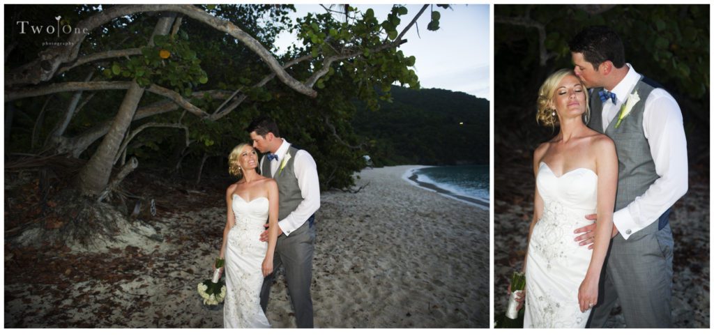 Janelle and Mick at Trunk Bay Wedding St. John US Virgin Islands