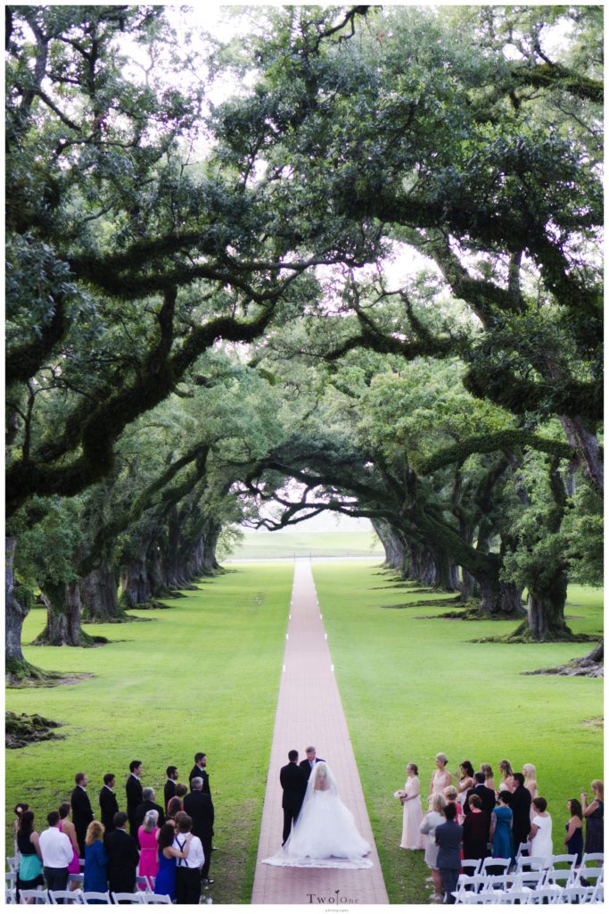 Amy and Casey at Oak Alley Plantation Wedding